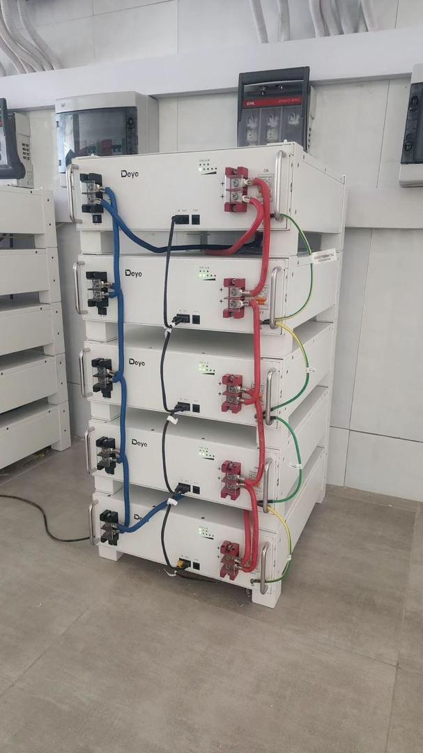 Indoor battery storage — supplied photograph